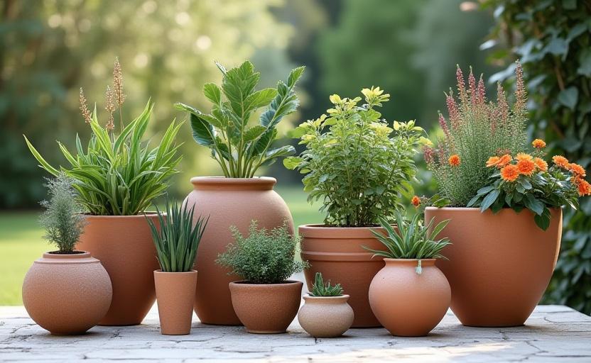 Decorative planters and garden containers